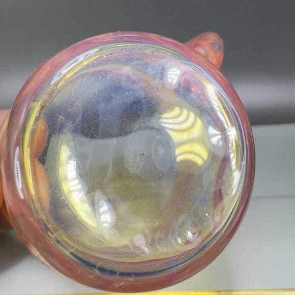 Vintage Hand Blown Delicate Italian Glass Small Cups Mugs Opalescent Thin Glass - Picture 6 of 16